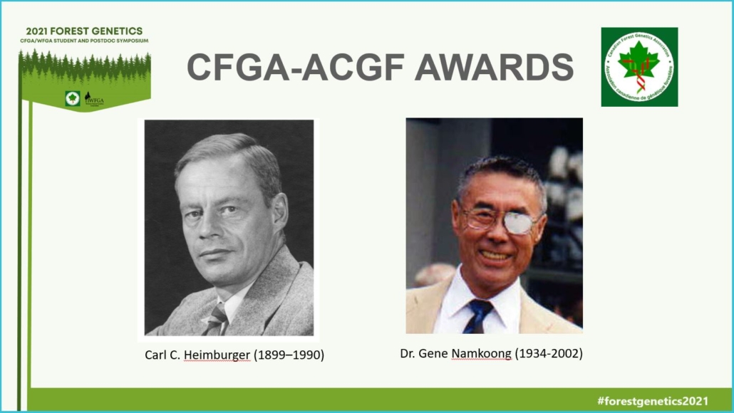 Carl Heimburger and Gene Namkoong CFGA Award Winners